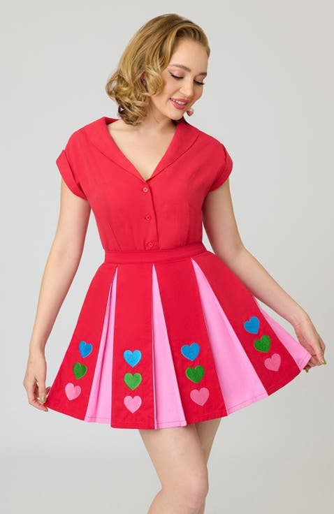1960s Pleated Mini Skirt