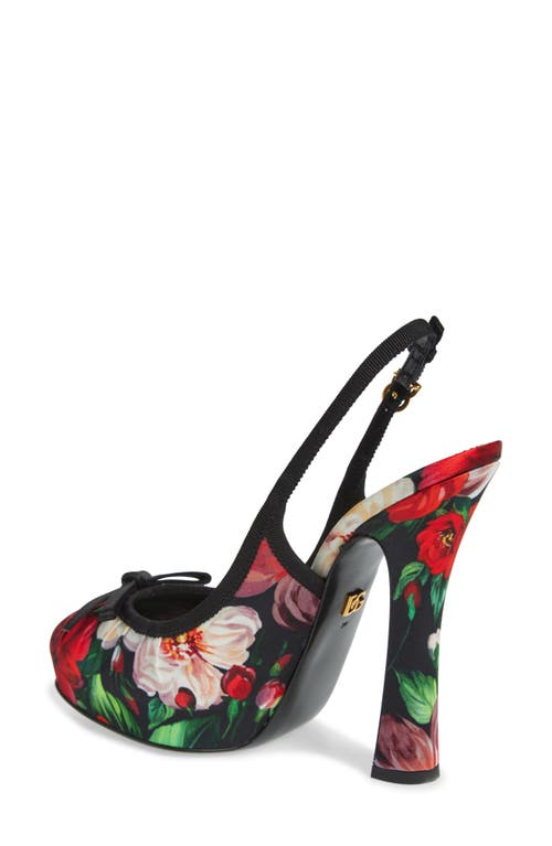 Dolce & Gabbana Floral-print Pumps In Hn5pd B.rose Antiche F.ner