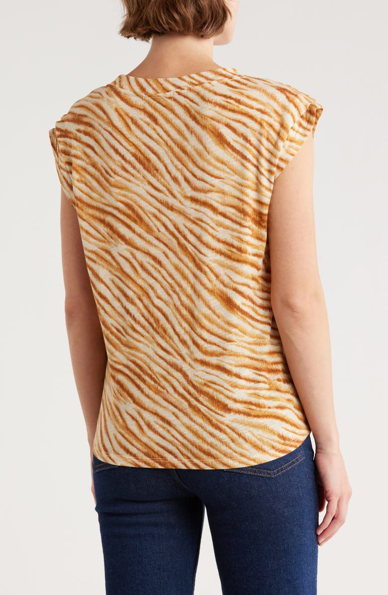 Democracy Cap Sleeve T-Shirt, Alternate, color, Desert Dust