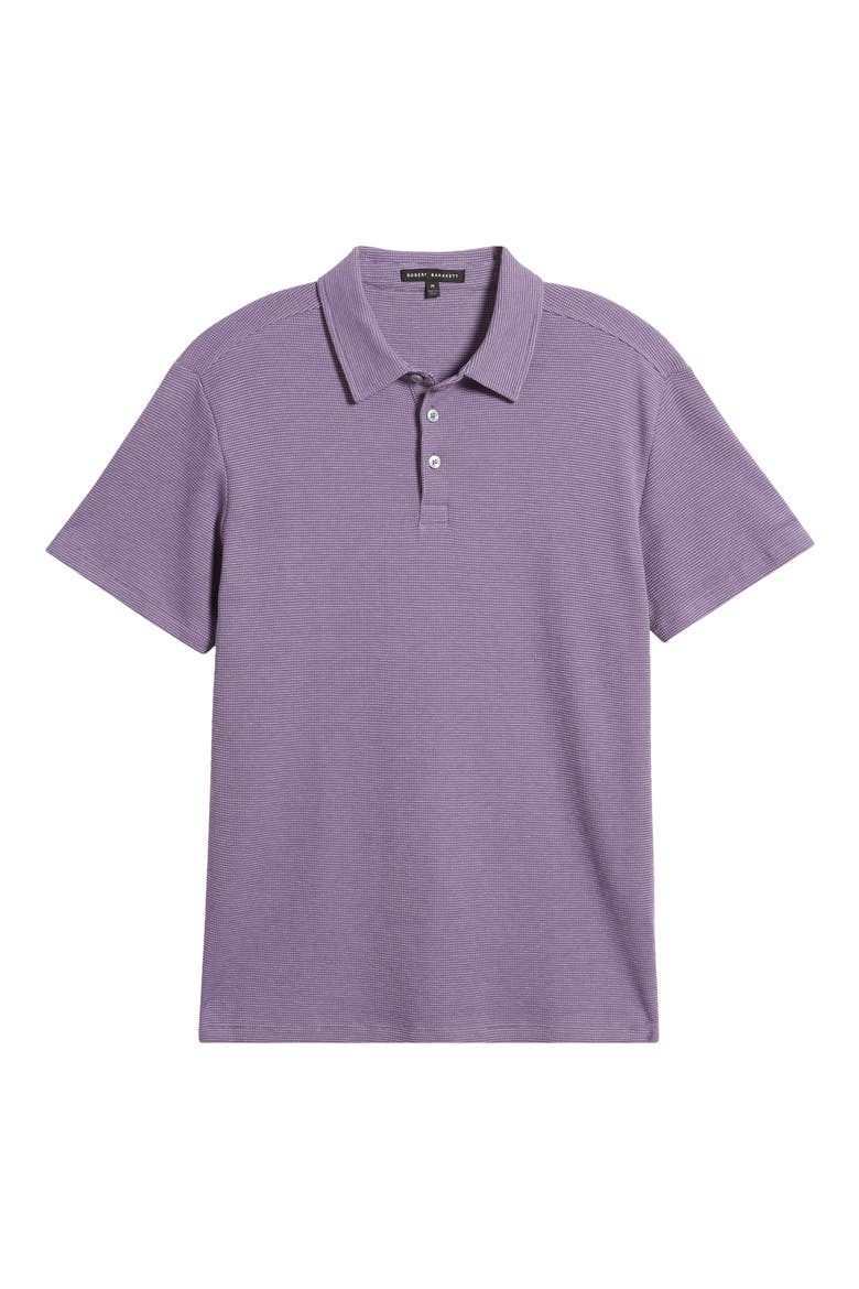 Cloverdale Waffle Knit Polo, Alternate, color, PURPLE