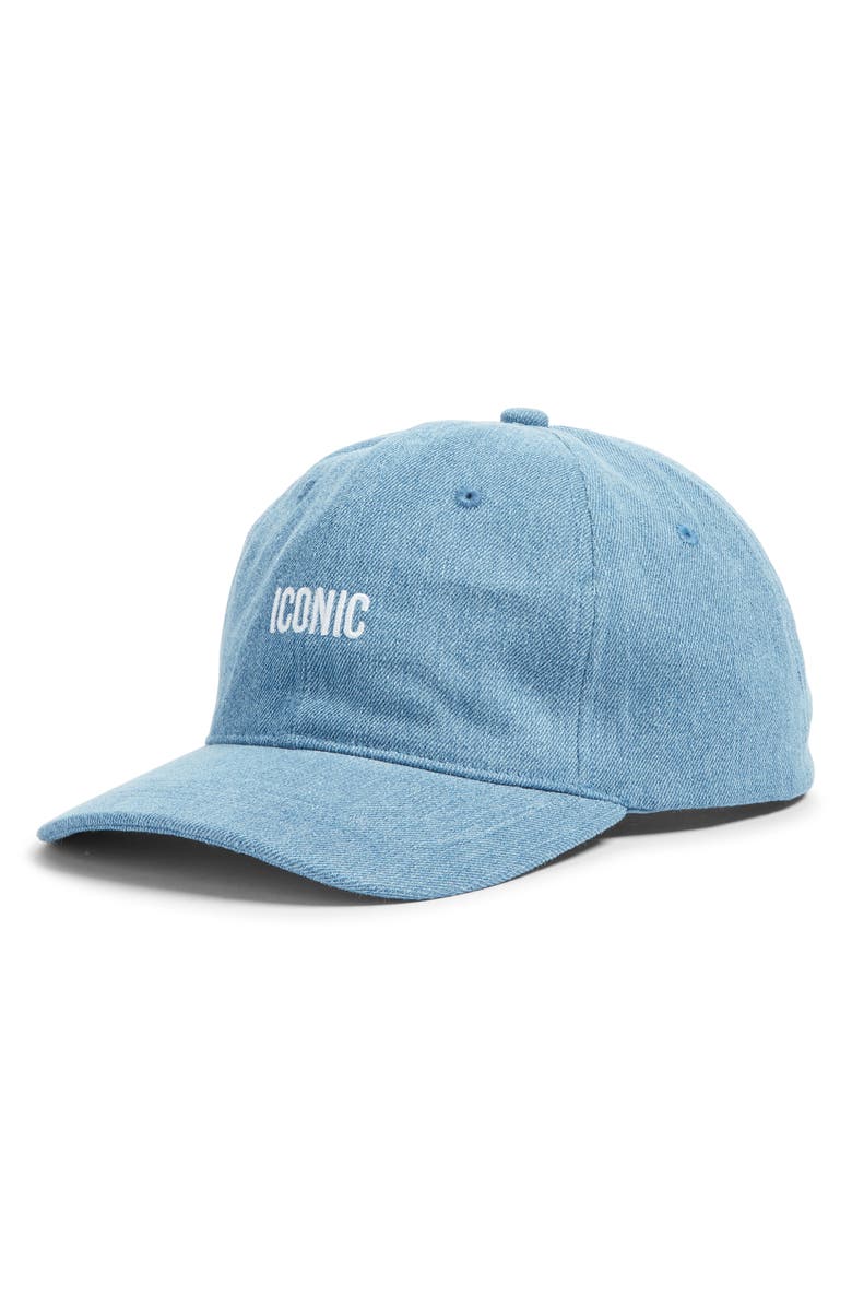 Friday Feelin’ Iconic Cotton Baseball Cap, Main, color, Blue