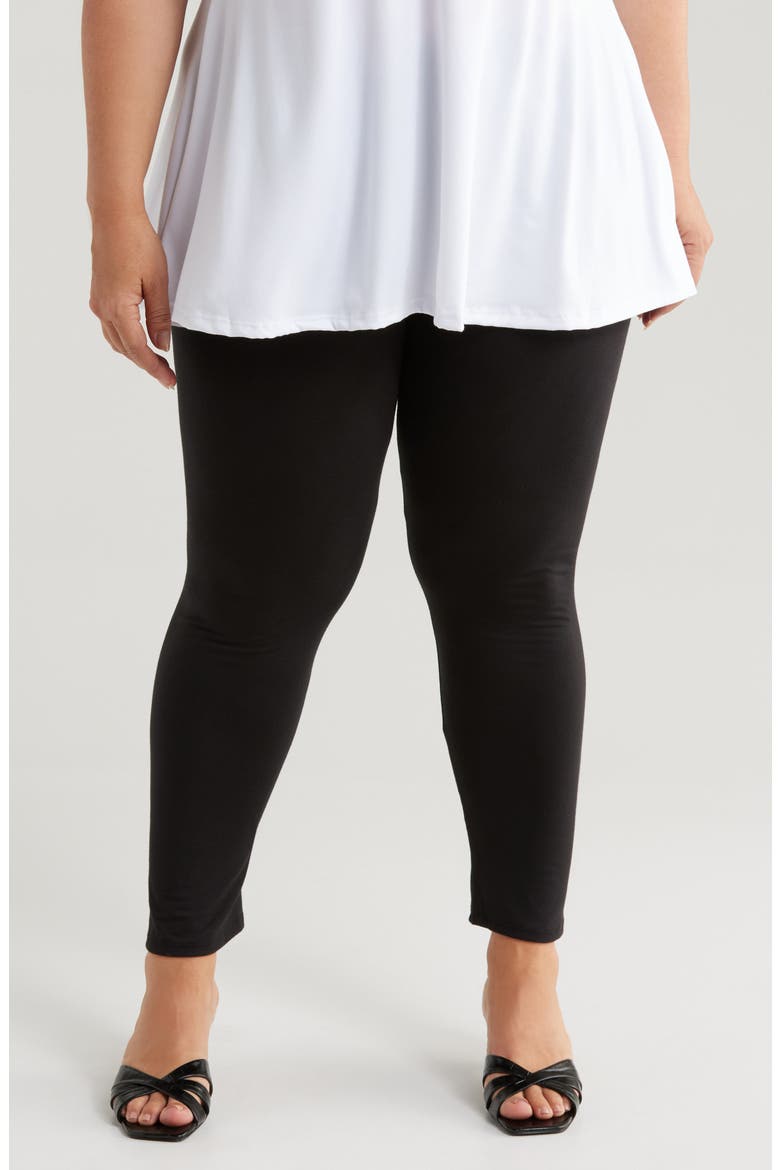 Comfortable Ankle Leggings, Main, color, BLACK