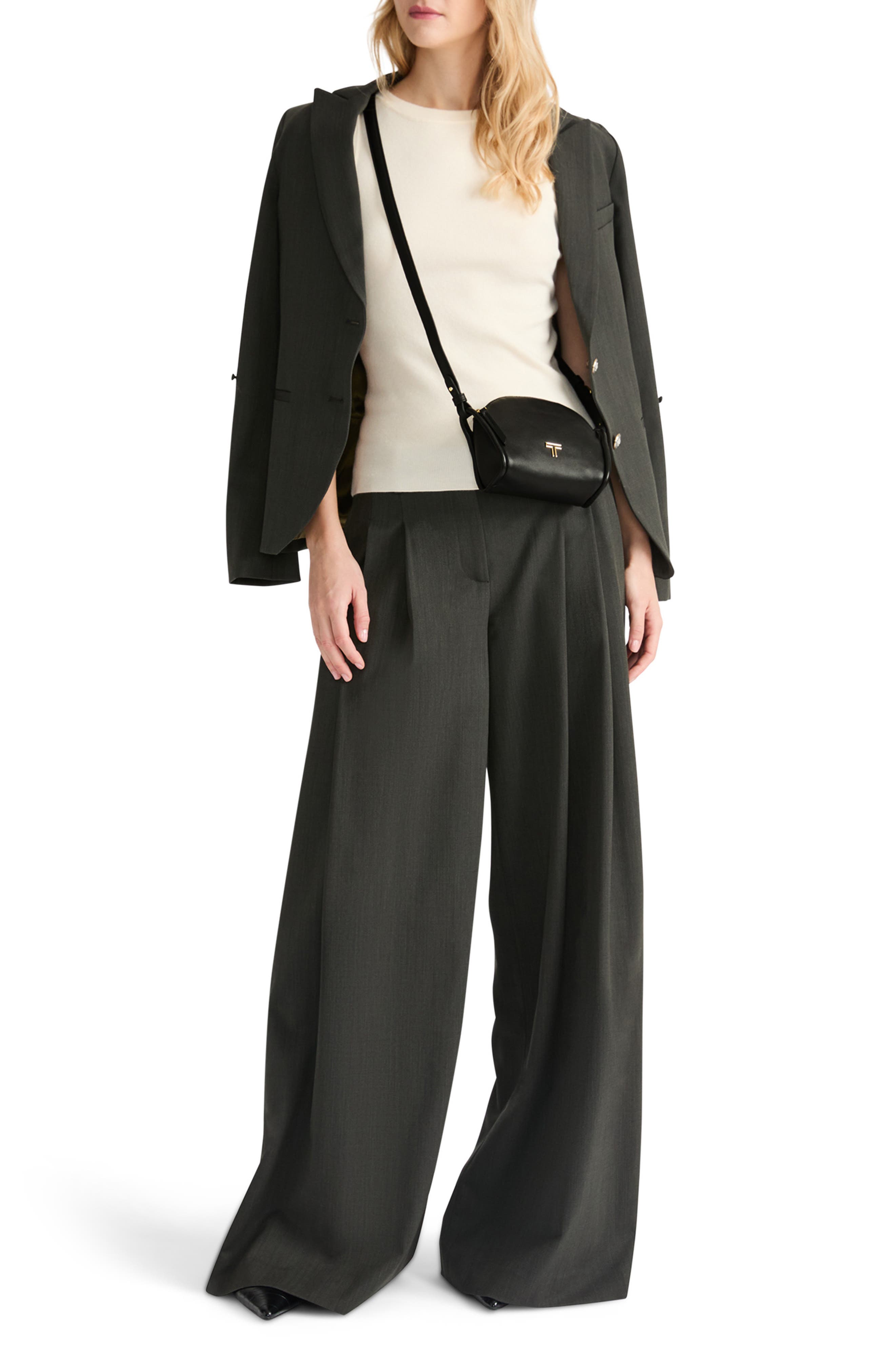 TUMI Voyageur Marin Mini Crossbody Bag, Alternate, color, Black/ Light Gold