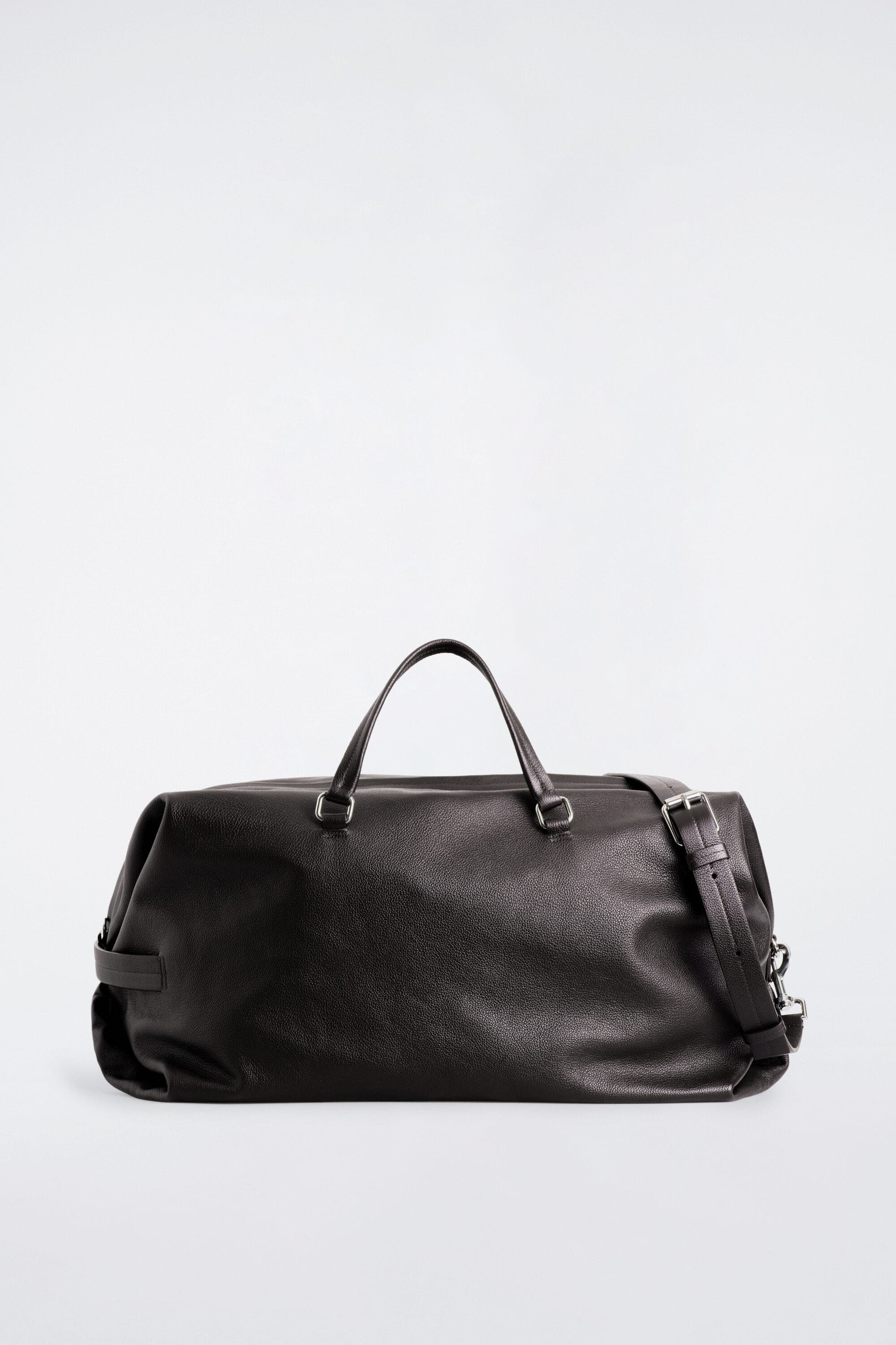 Departure Duffle Bag - Leather, Main, color, BROWN