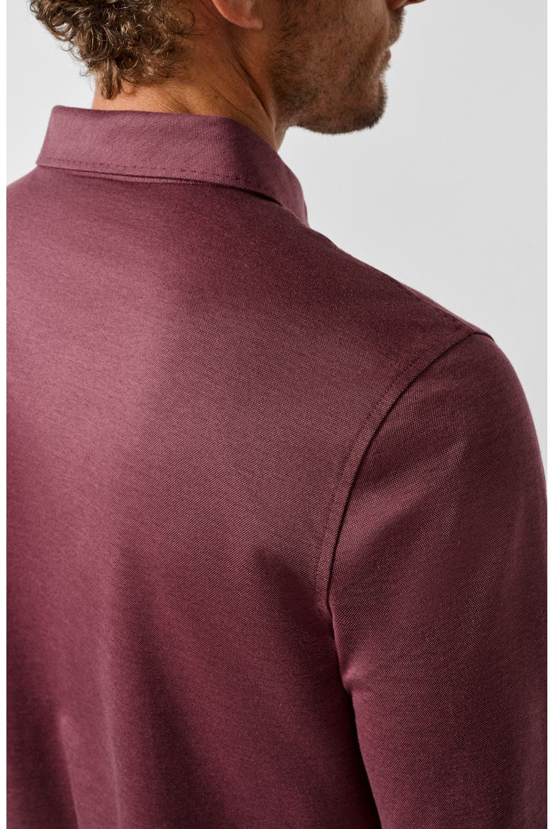 Pierce Cotton Polo, Alternate, color, MERLOT