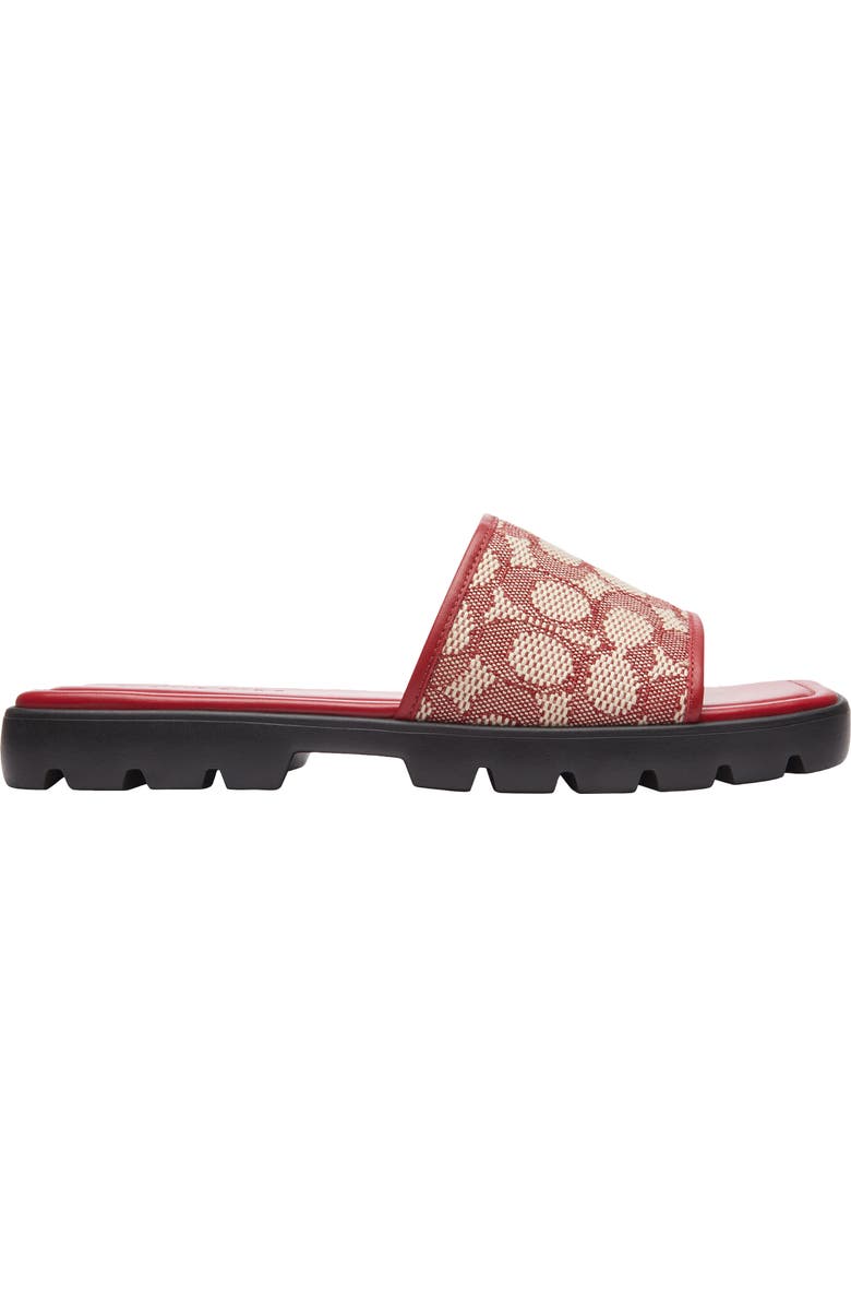 COACH Florence Signature Jacquard Slide Sandal, Alternate, color,