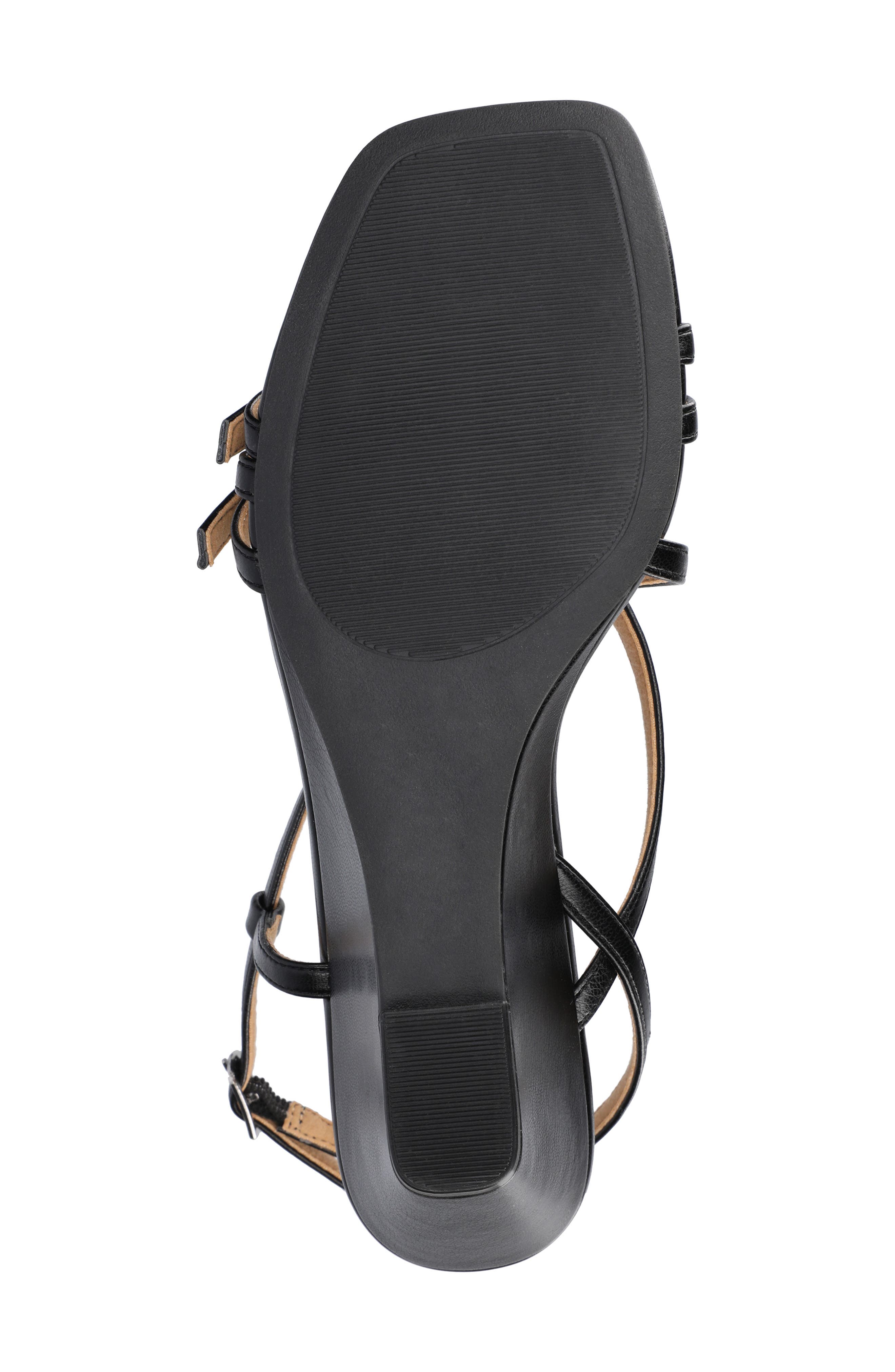 Journee Collection Clinne Wedge Sandal, Alternate, color, 