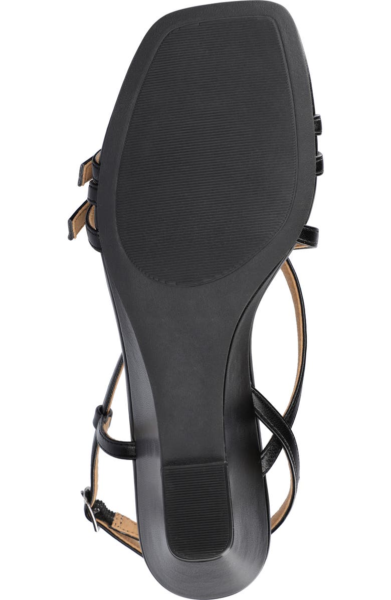 Journee Collection Clinne Wedge Sandal, Alternate, color,