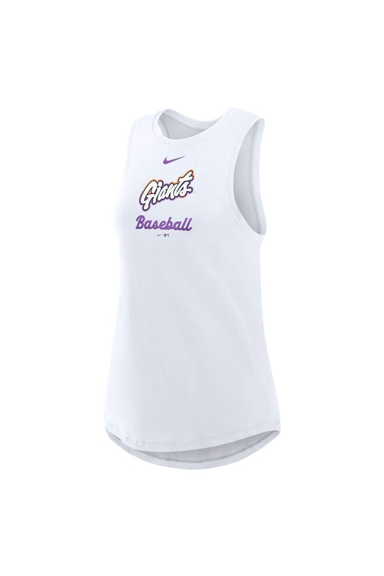 Women's Nike  White San Francisco Giants 2025 City Connect Tri-Code High Neck Performance Tank Top, Alternate, color, White