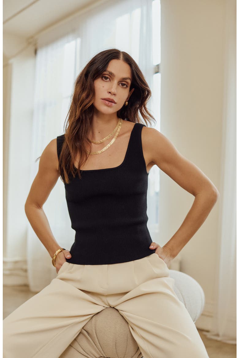 Rib Racerback Tank, Alternate, color, TAN OXFORD