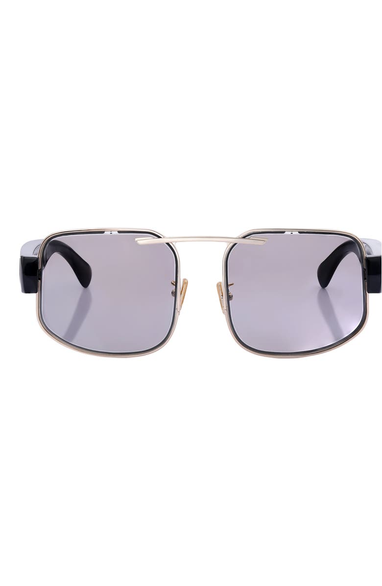 Chamelo Dragon Slider HVL Sunglasses, Main, color, Metallic Gold / Black