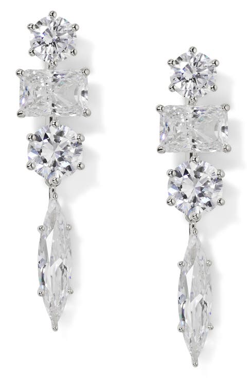 Beatrix Mixed Cubic Zirconia Drop Earrings
