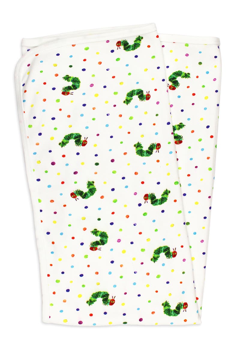 x 'The Very Hungry Caterpillar™' Organic Cotton Blanket, Main, color, CATERPILLAR