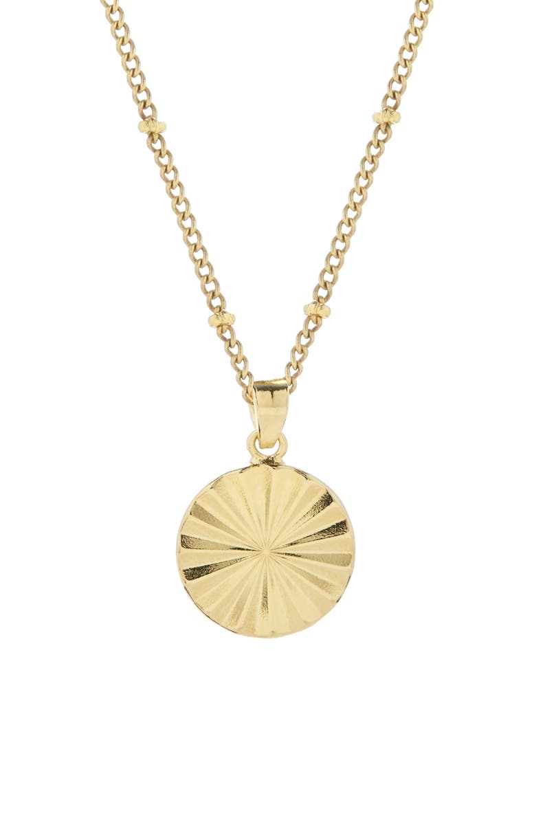 Brook and York Celeste Sunburst Pendant Necklace, Alternate, color, Gold
