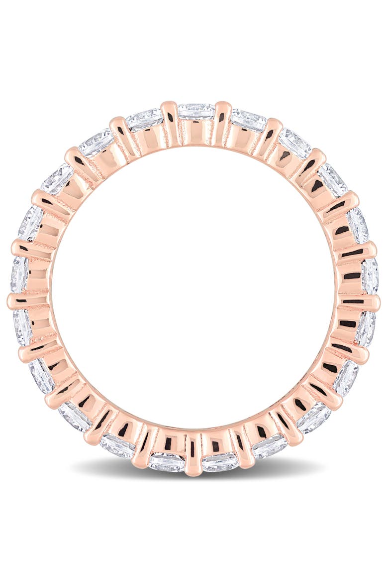 Cubic Zirconia Eternity Ring Rose-Plated, Alternate, color, Rose-Plated