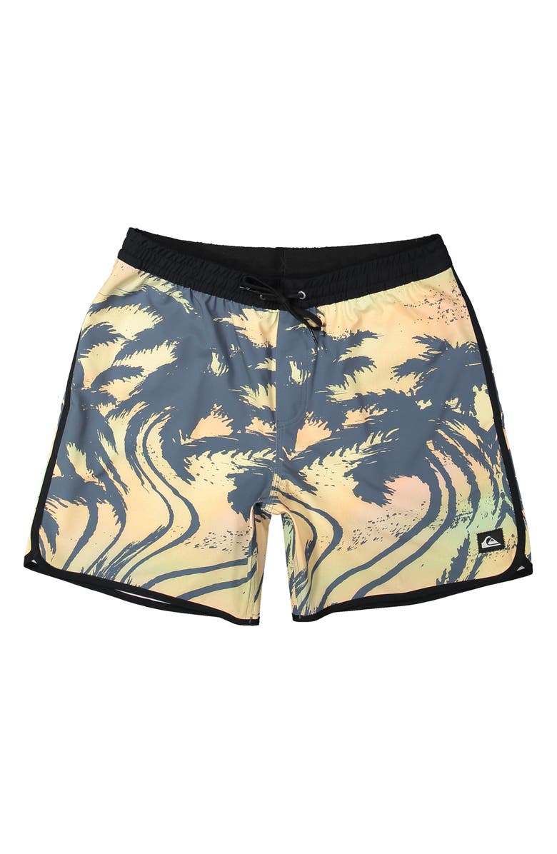 Quiksilver Surfsilk Scallop Swim Trunks, Main, color,