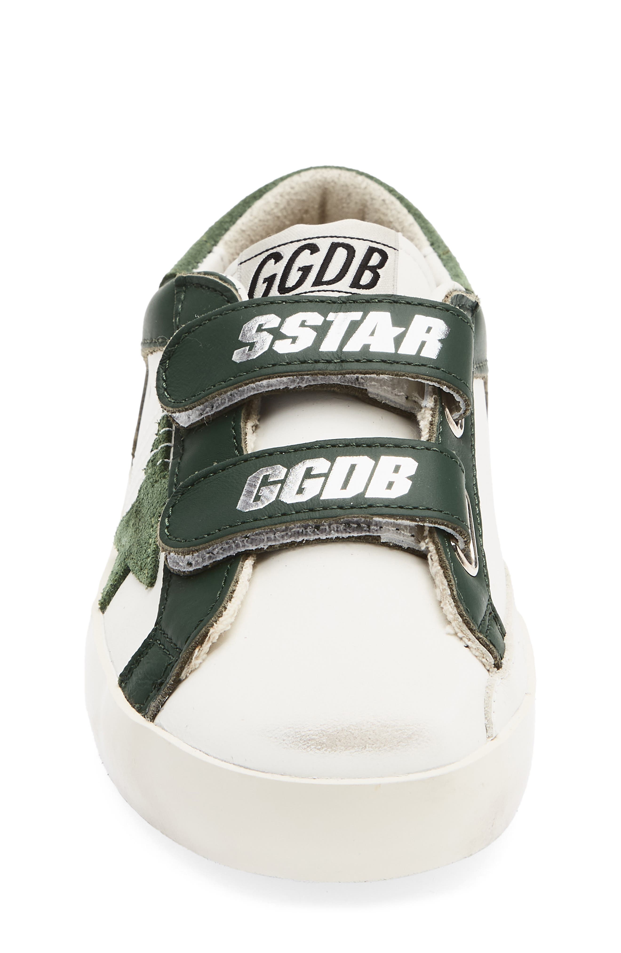Kids' Old School Sneaker, Alternate, color, WHITE/ GREEN
