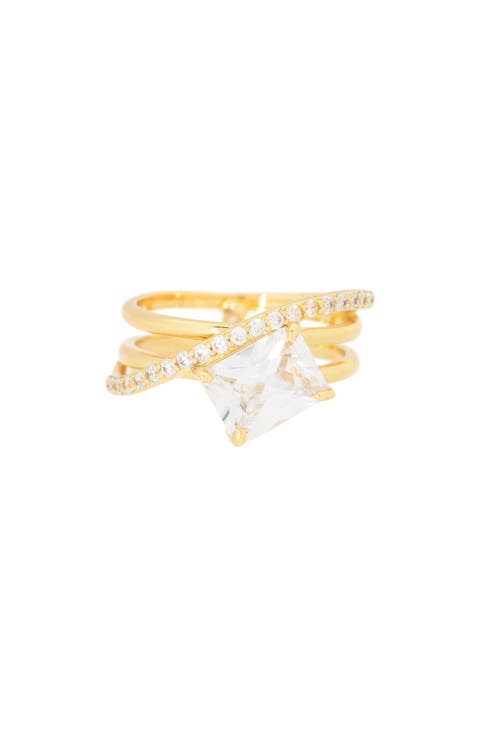 Split Shank CZ Ring