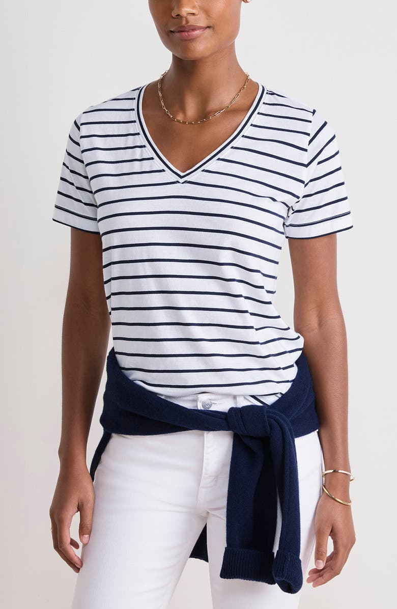 vineyard vines V-Neck Cotton T-Shirt, Alternate, color, 