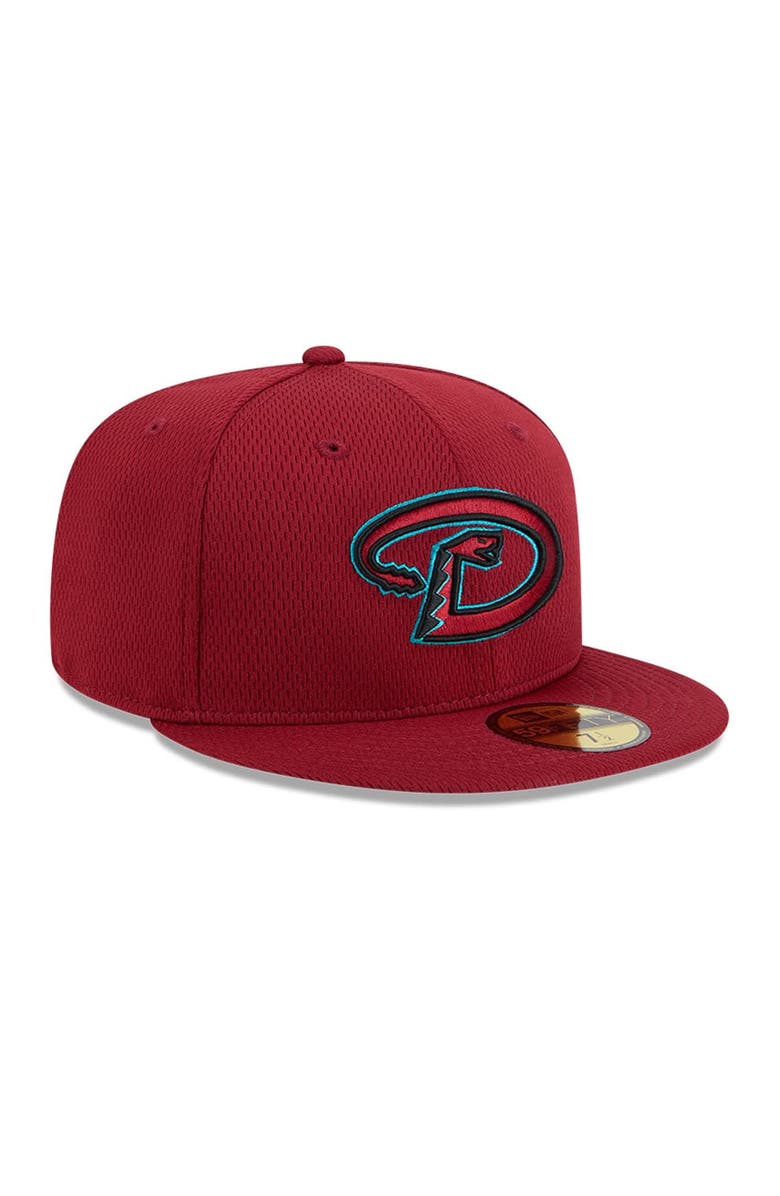 New Era Men's New Era Red Arizona Diamondbacks 2025 MLB Clubhouse 59FIFTY Fitted Hat, Alternate, color, 