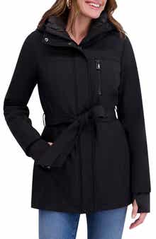 Kensie Softshell Belted Jacket