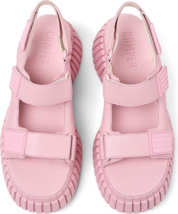サンダル・ミュール Barcelona Sandals - Camper - Synthetic - Pink CAMPER（シューズ） サンダル CAMPER BCN WOMEN レディース