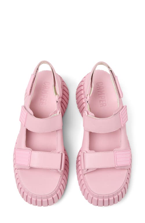 Camper Pix Bcn Platform Sandal In Medium Pink