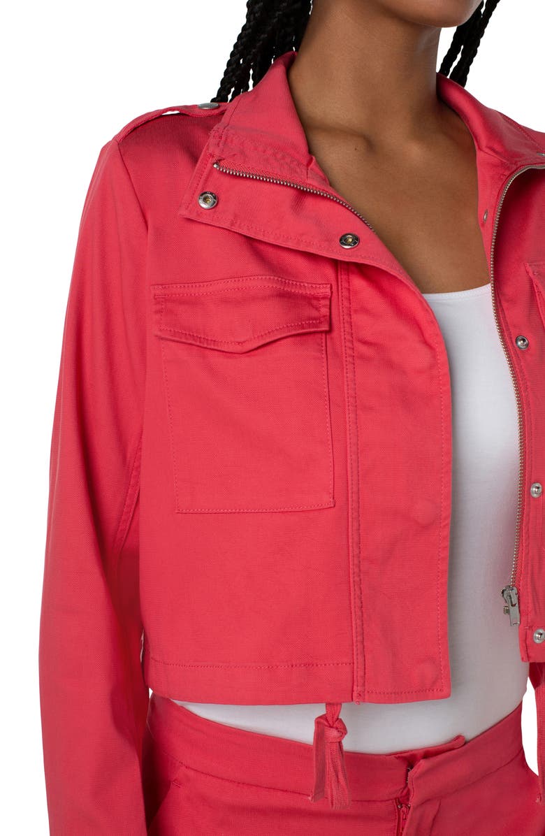 Liverpool Los Angeles Crop Utility Jacket, Alternate, color, 