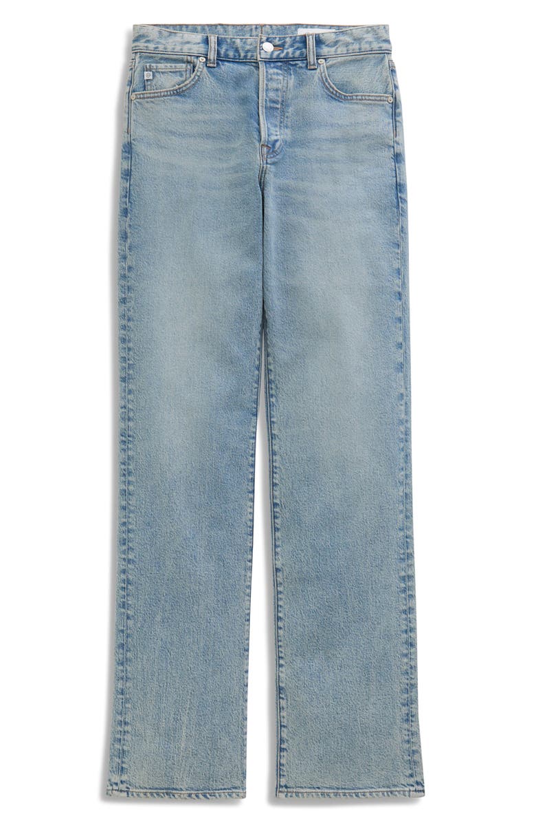 AG Sydney High Waist Relaxed Straight Leg Jeans, Alternate, color, Highway 29
