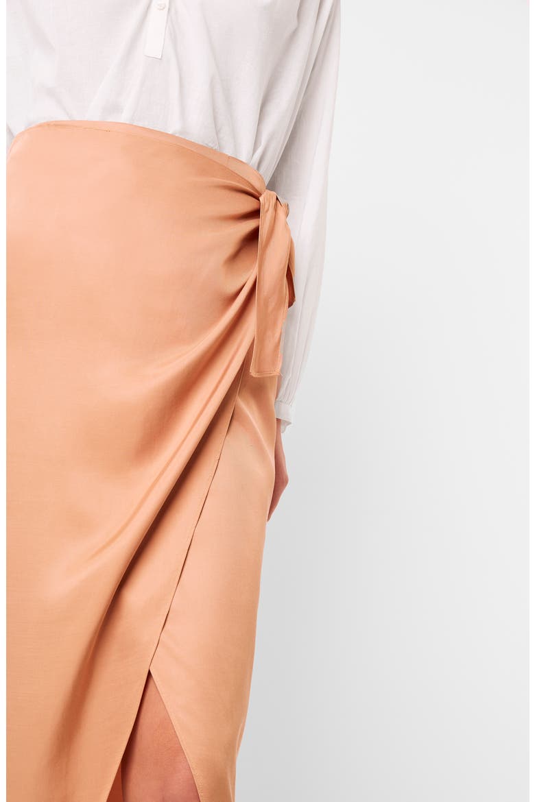 Gabina Drape Skirt, Alternate, color, BLUSHED TAN