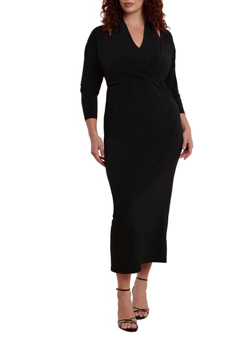 Maxi Dress With Halter Layer (Plus)