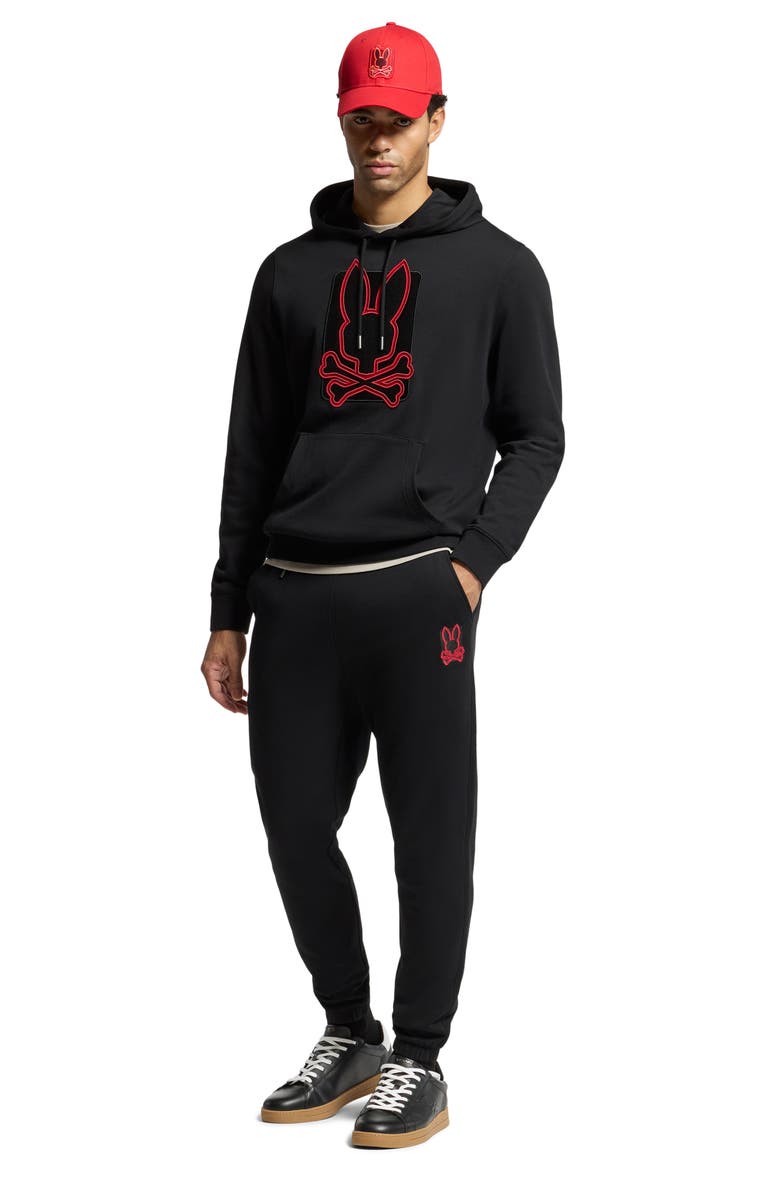 Psycho Bunny Pierce Embroidered Cotton Sweatpants, Alternate, color, 