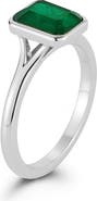 GLAZE JEWELRY Emerald Cut Cubic Zirconia Signet Ring