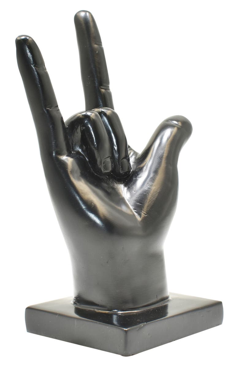 KINETIC I Love You Sign Sculpture, Alternate, color, Black