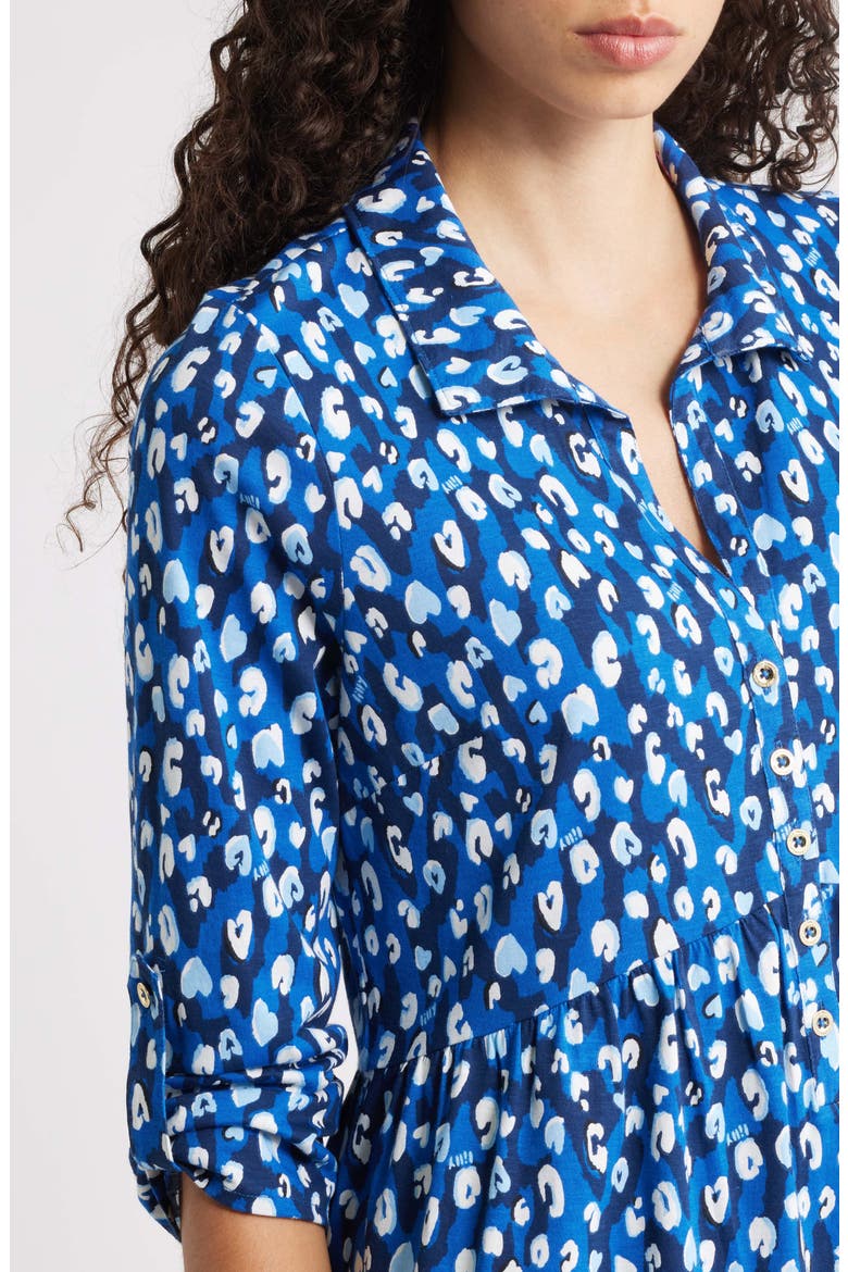 Saralyn Shirtdress, Alternate, color, STARLIGHT NAVY ANIMAL