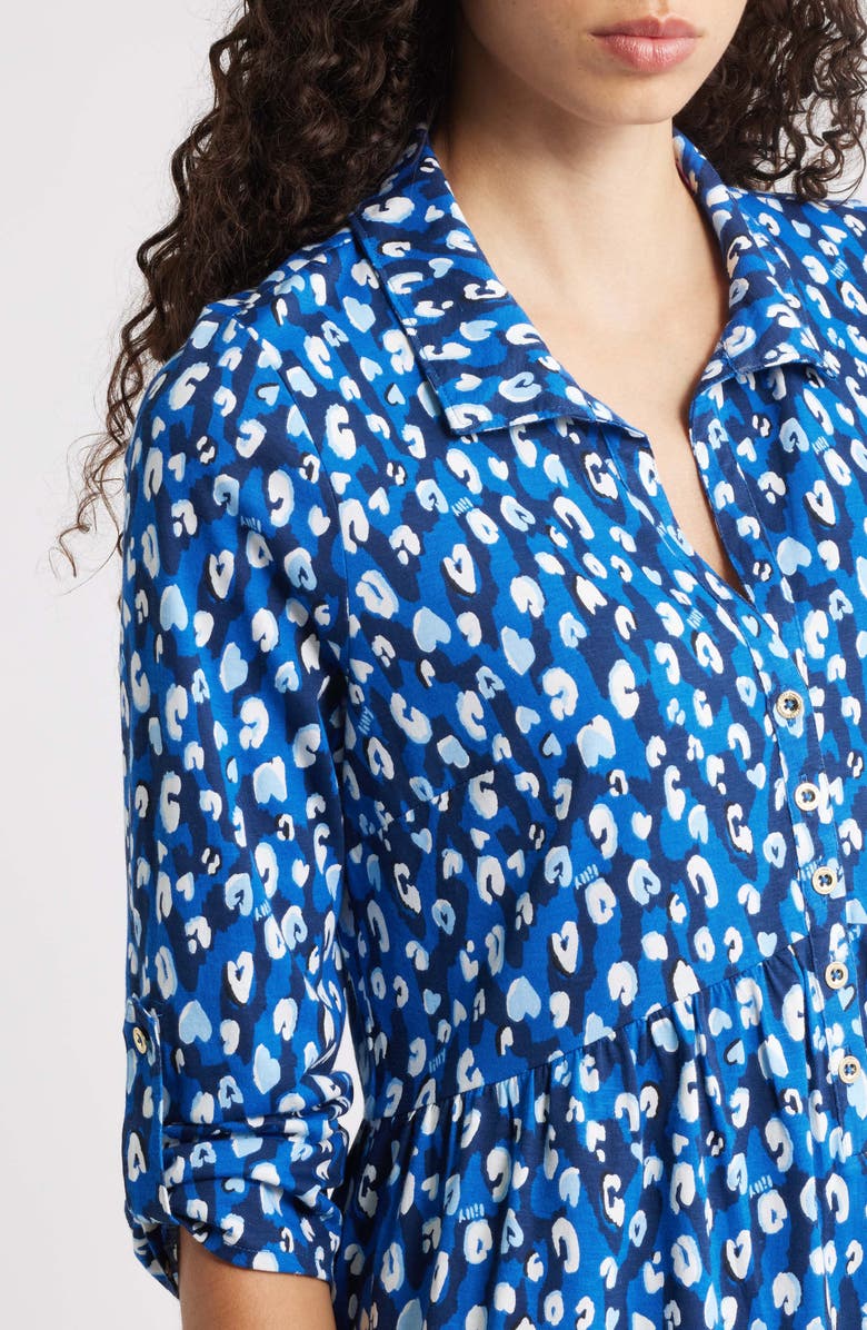 Lilly Pulitzer<sup>®</sup> Saralyn Shirtdress, Alternate, color, Starlight Navy Animal