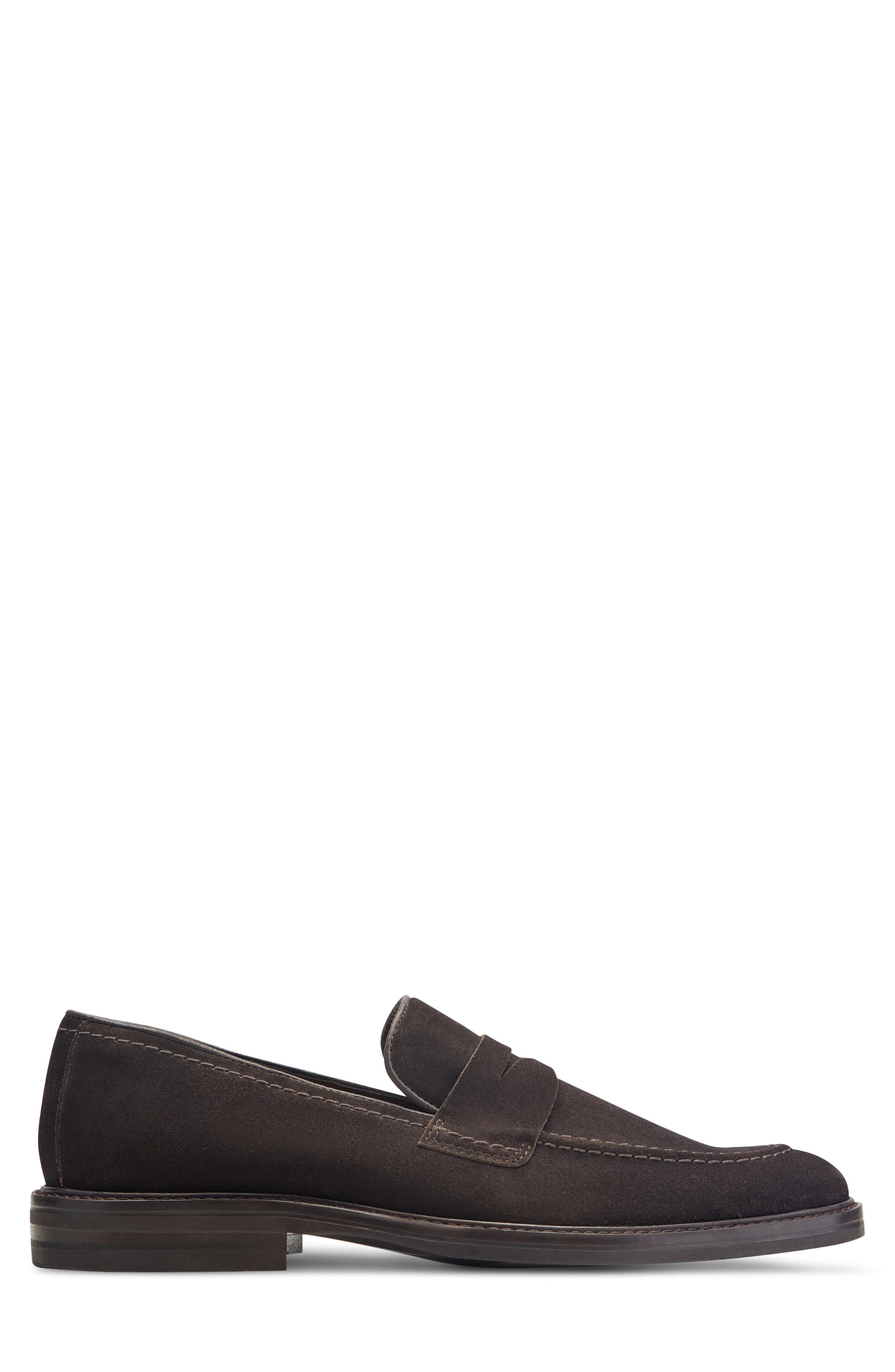 Ofrey Penny Loafer, Alternate, color, MOCHA/ BROWN SUEDE