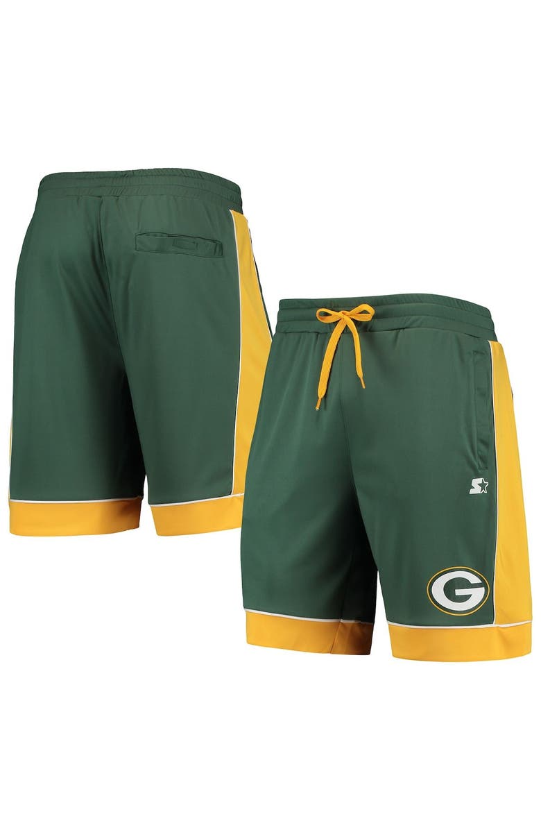 STARTER Men's Starter Green/Gold Green Bay Packers Fan Favorite Fashion Shorts, Main, color, Green