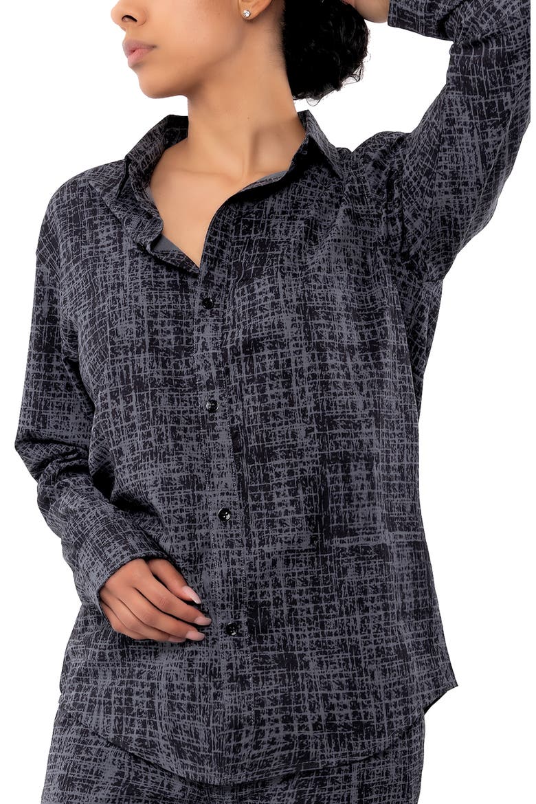 Etc. Button-Up Shirt, Alternate, color, BLACK