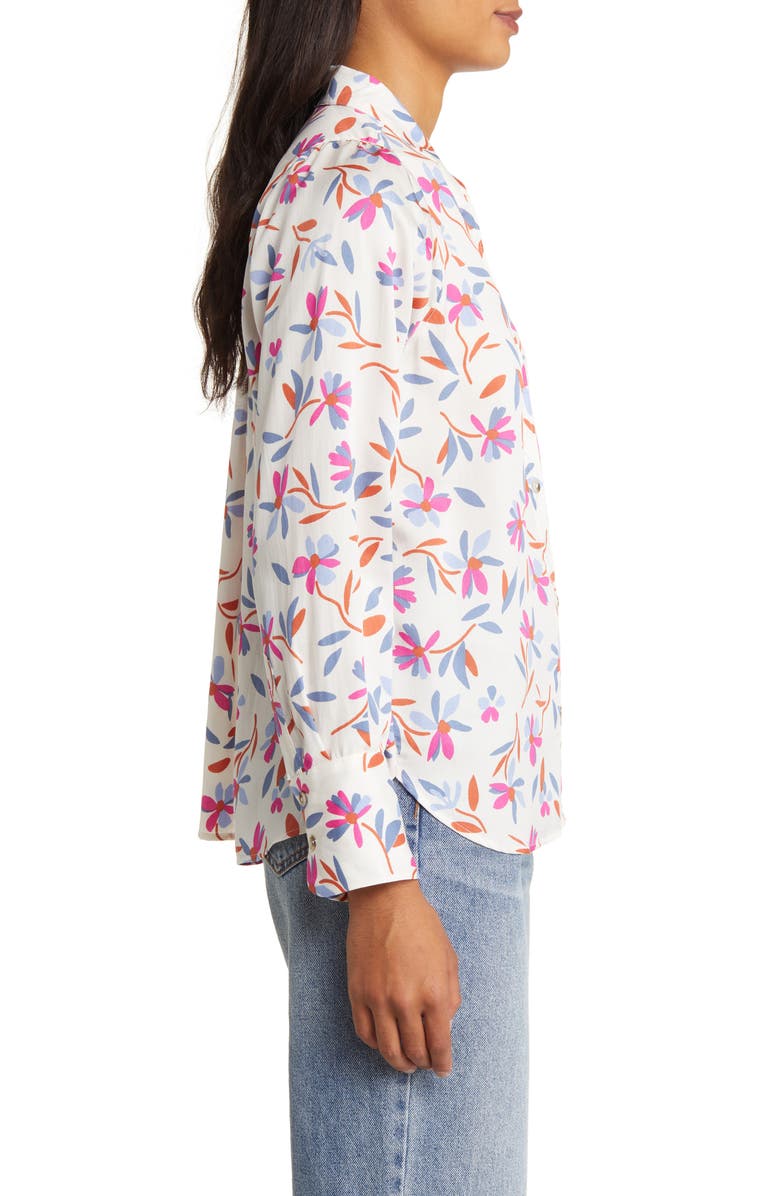 Hatley Olivia Floral Mandarin Collar Shirt, Alternate, color,