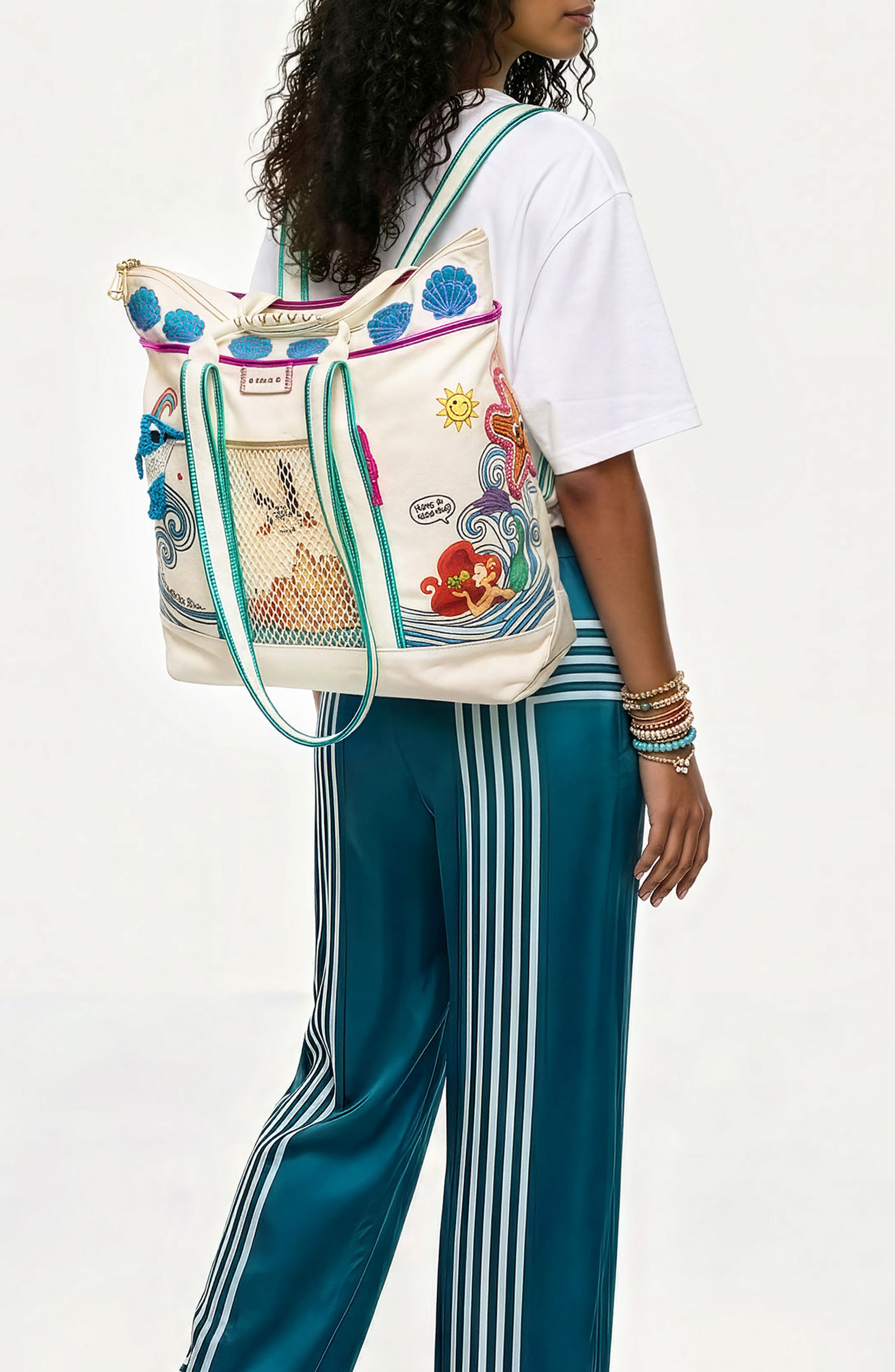AIMEE Wonder Canvas Convertible Tote, Alternate, color, Under The Sea