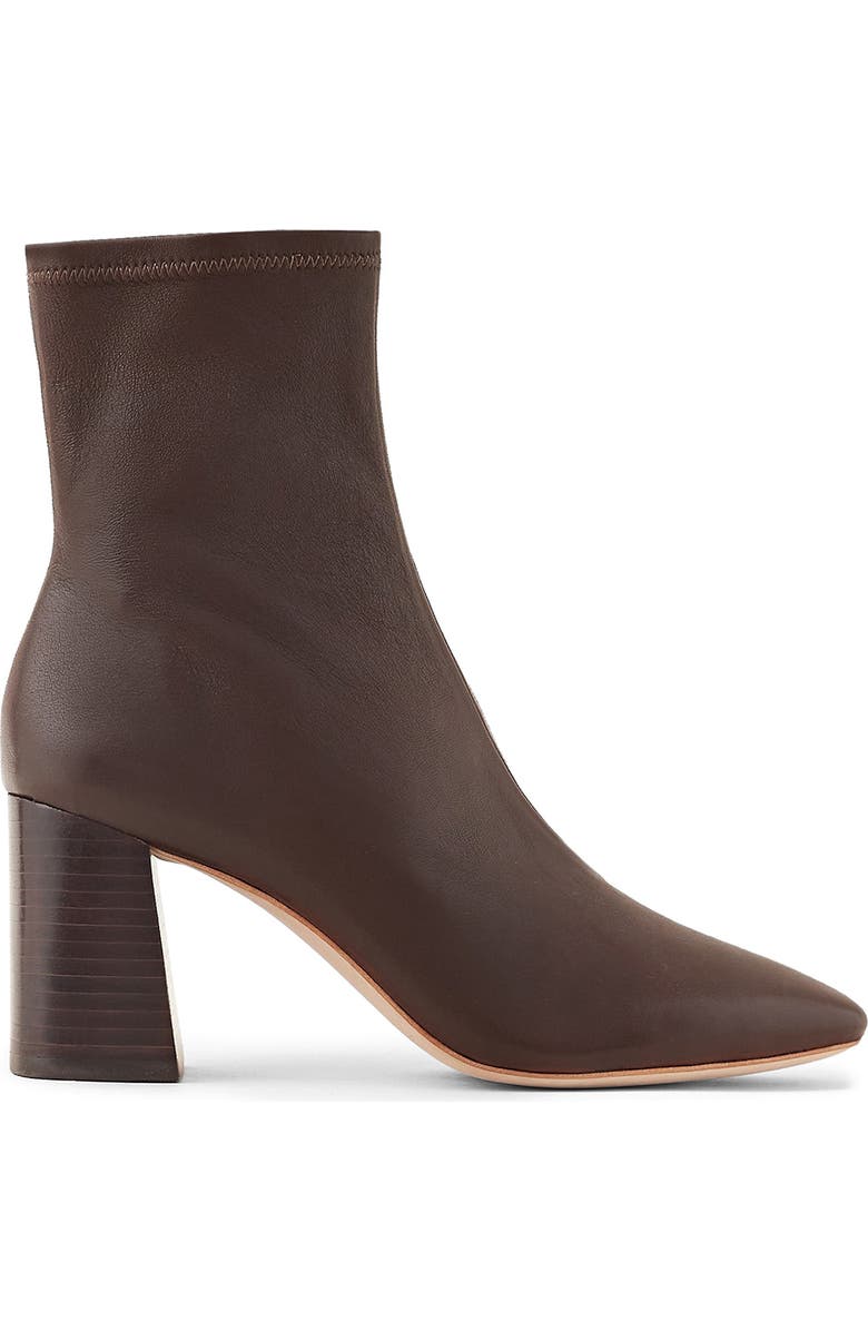 Loeffler Randall Elisa Pointed Toe Bootie, Alternate, color, Chocolate