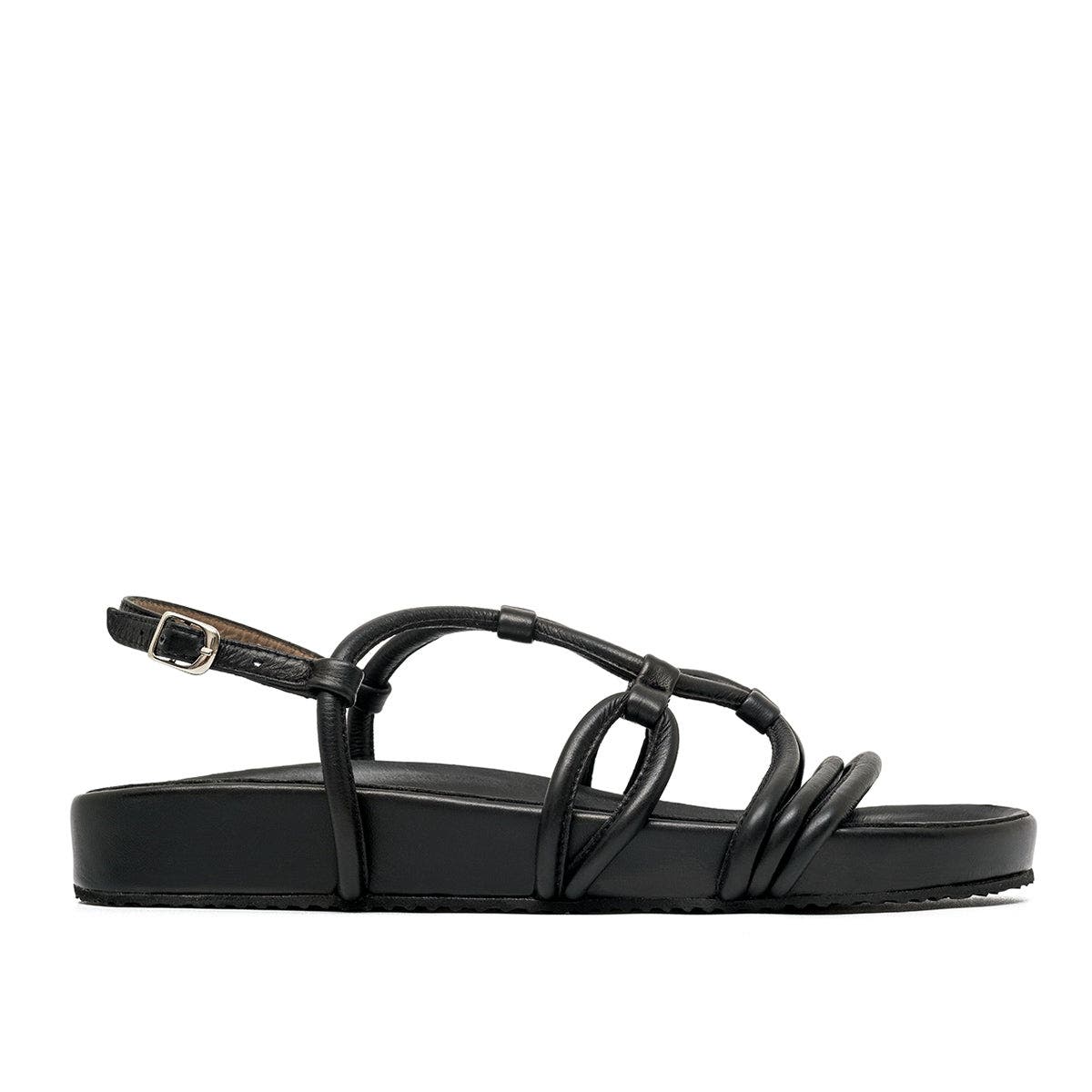 ALTA Flora Sandals, Main, color, Black