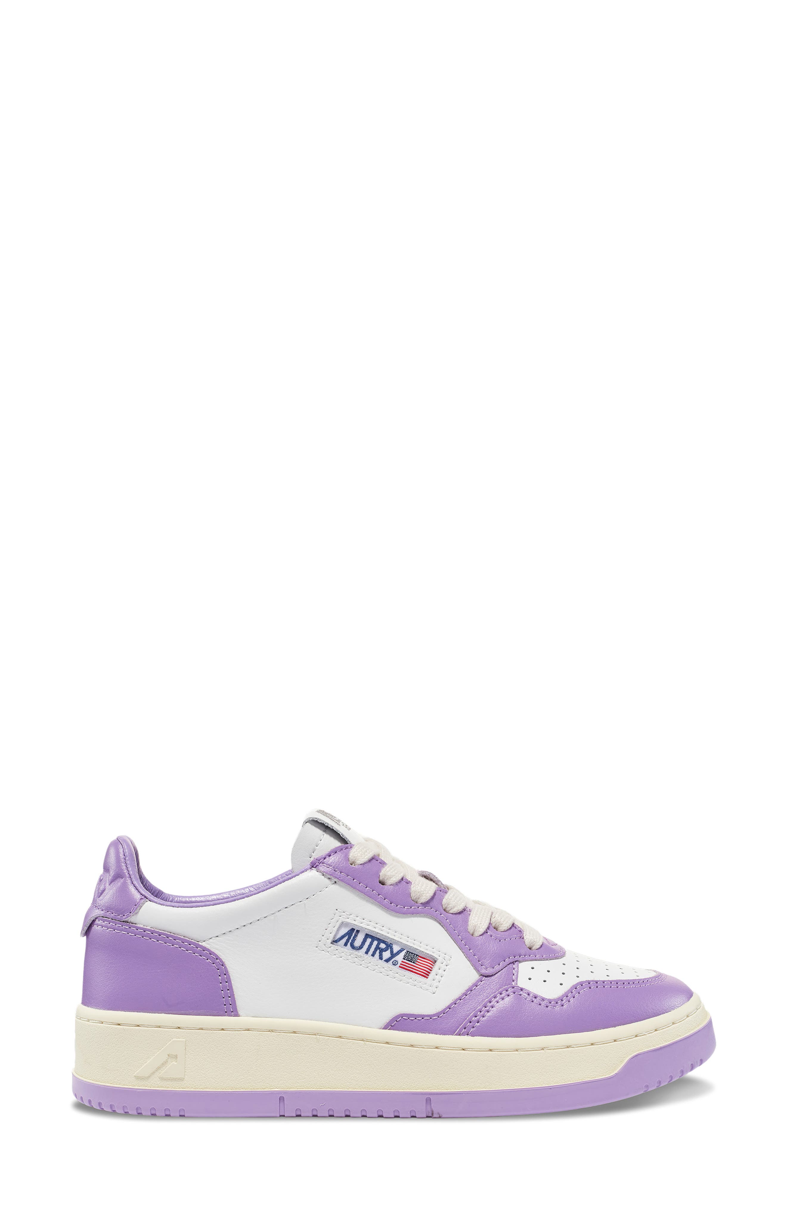 Medalist Low Sneaker, Alternate, color, WHITE/ ENGLISH LAVENDER