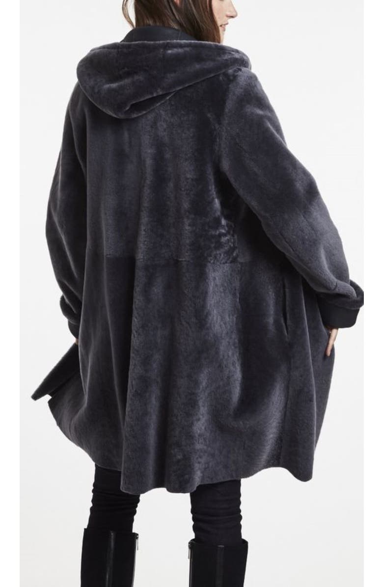 Blue Duck Spanish Merino Shearling Coat, Alternate, color, Granite