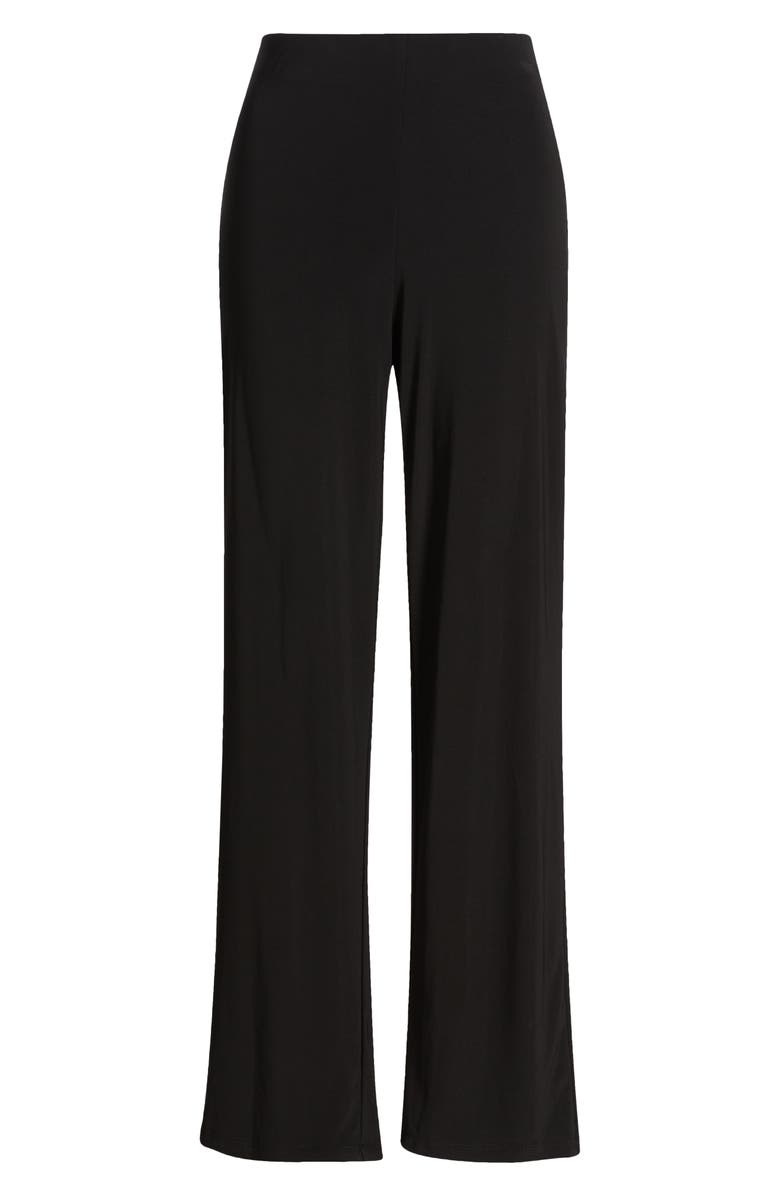 AK ANNE KLEIN Wide Leg Knit Pull-On Pants, Alternate, color, Anne Black