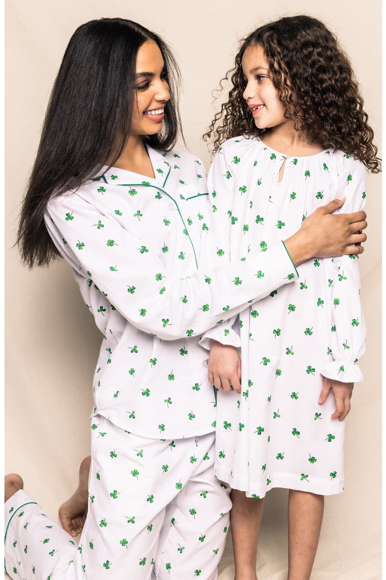Kids' Delphine Shamrocks Nightgown, Alternate, color, GREEN