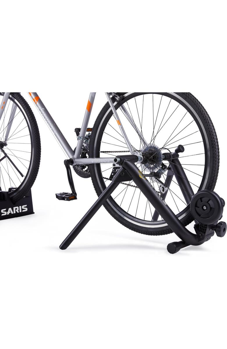 Saris Indoor Bike Trainer with Magnetic Resistance and App Compatibility, Alternate, color, Black
