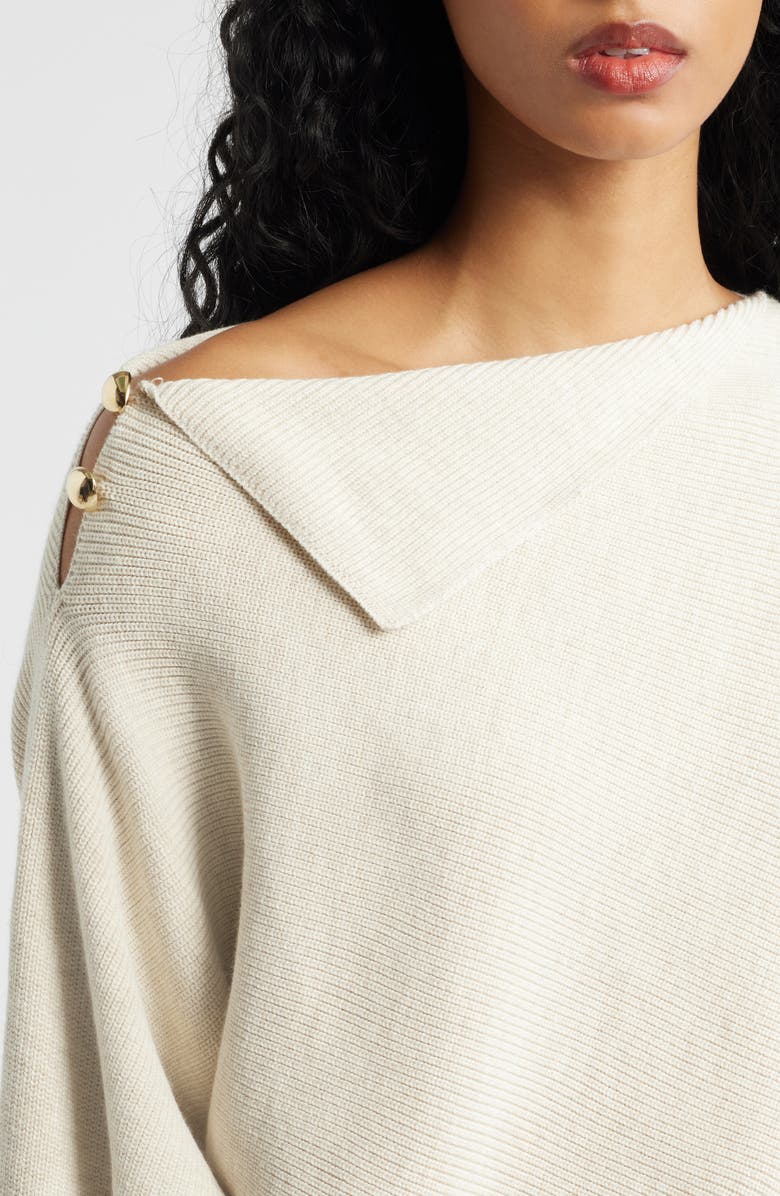 MANGO Twister Sweater, Alternate, color, Beige