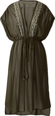 Miraclesuit® Beaded Embrodiered Georgette Cover-Up